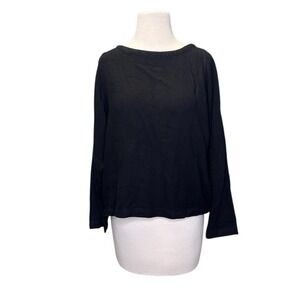 NOMAD Made in Morocco Black Top Lagenlook Medium Boho Tapered Side Buttons